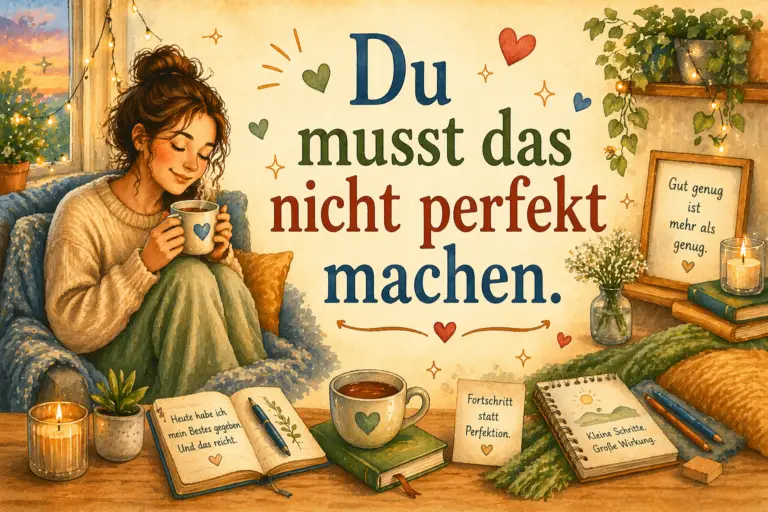 du musst das nicht perfekt machen