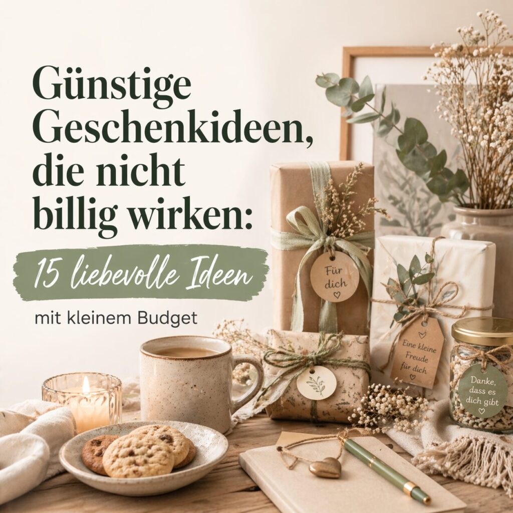 günstige geschenkideen, die nicht billig wirken