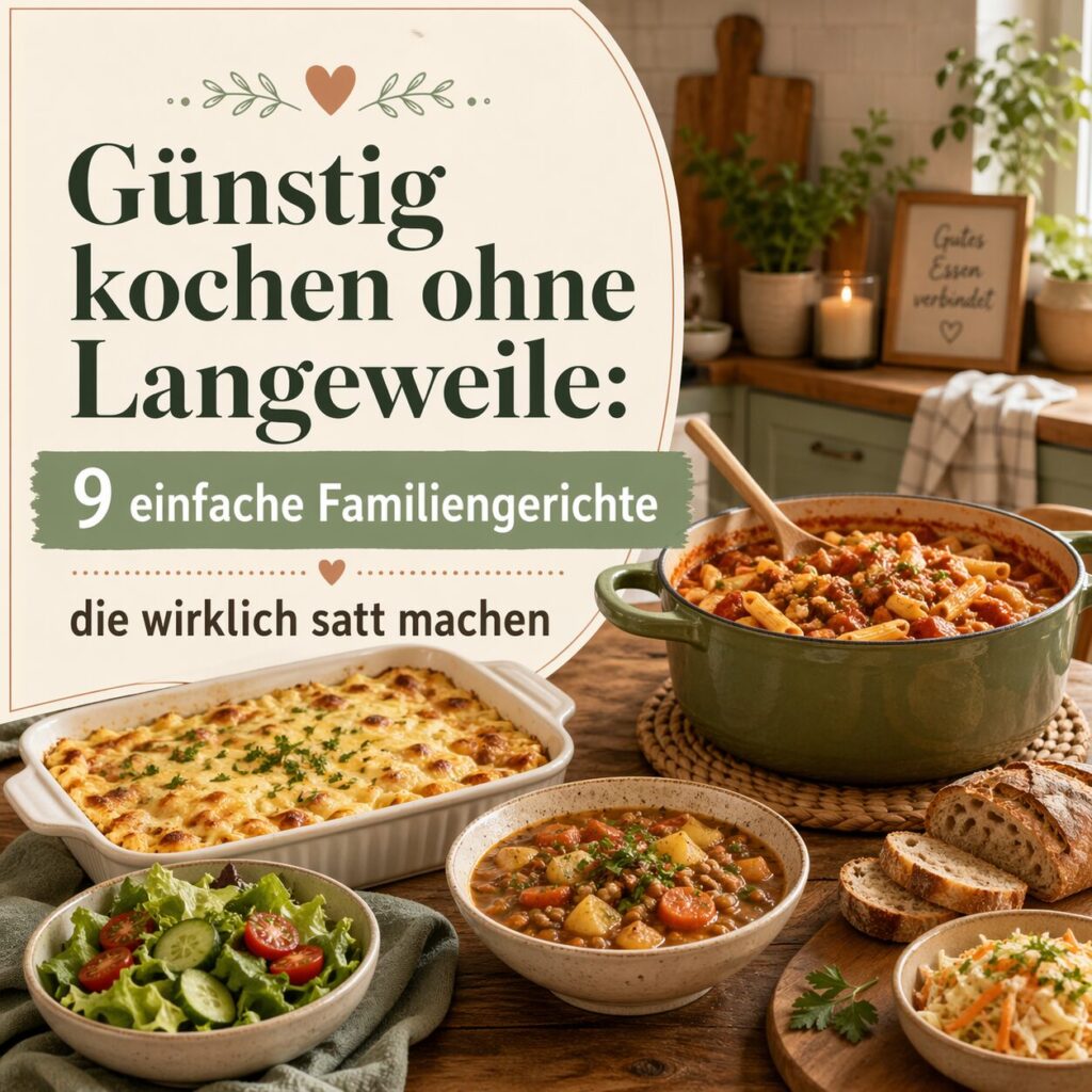 günstige rezepte familie