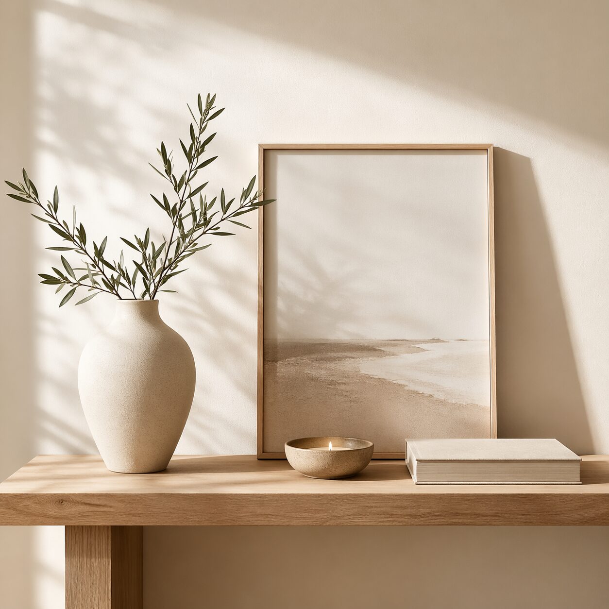 weniger deko, besser platziert