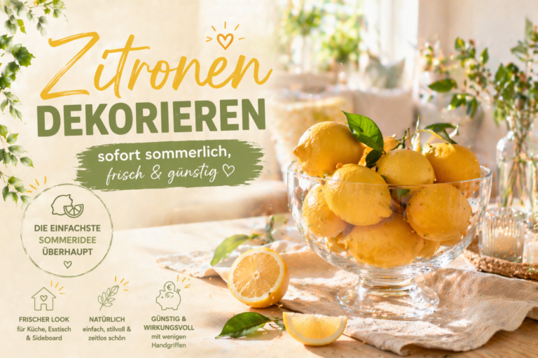zitronen in einer glasschale dekorieren