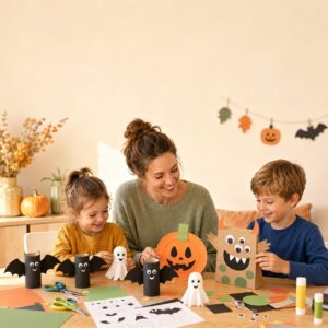 Halloween basteln mit Kindern: 15 einfache Ideen